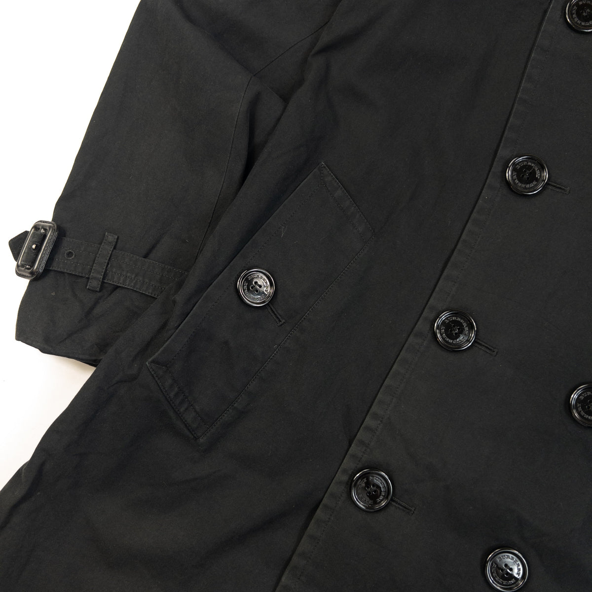 Vintage Burberry Nova Check Lined Trench Jacket Size S | Small, Black