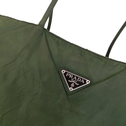 Vintage 2000s Prada Shoulder Bag | O/S, Green