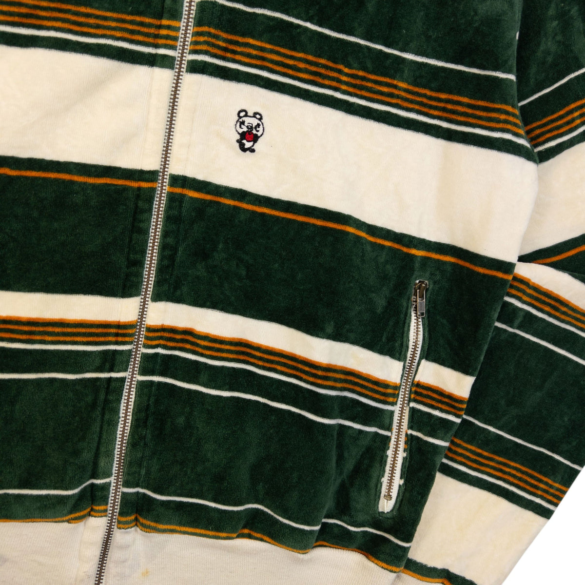Vintage 90s Hysteric Glamour Striped Velour Jacket Womens Size S | Small, Multicoloured