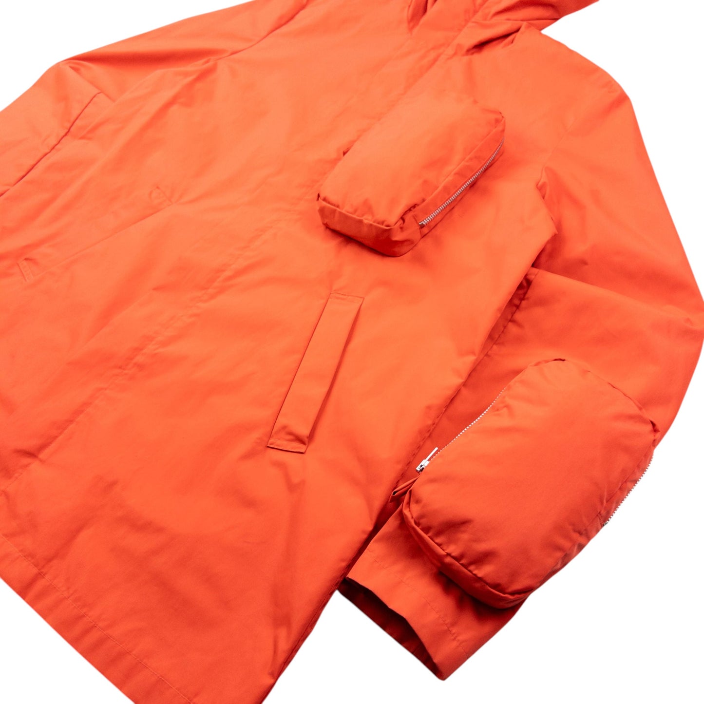 Vintage 2000s I.S. Sunao Kuwahara 3d Pocket Zip Up Rain Jacket Size S | Small, Orange