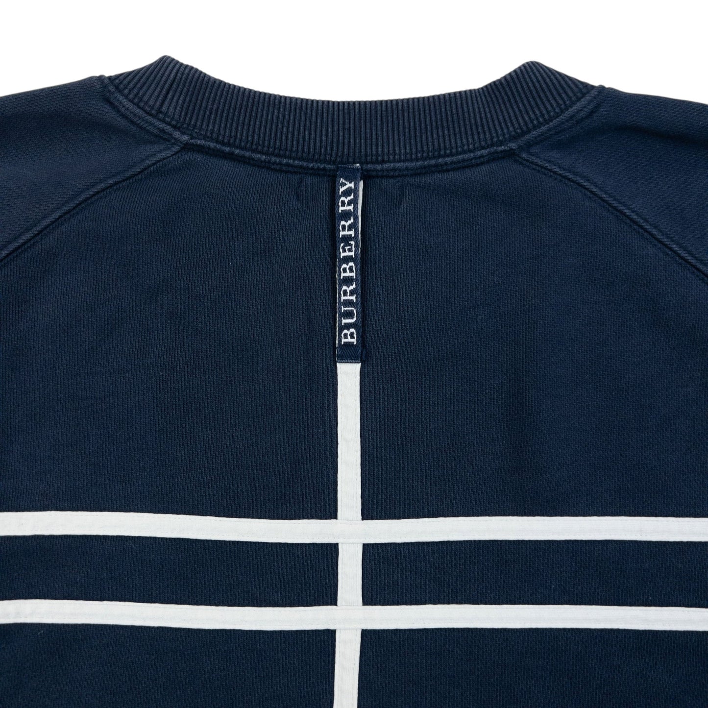 Vintage 2000s Burberry Sweatshirt Size L | Large, Navy