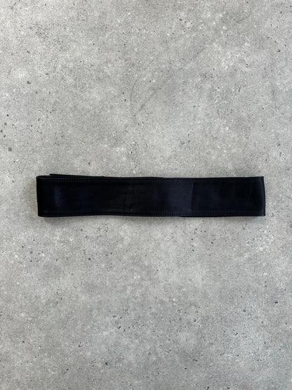 Vintage 1990s Leather Double Buckle Belt Bag - W30-34