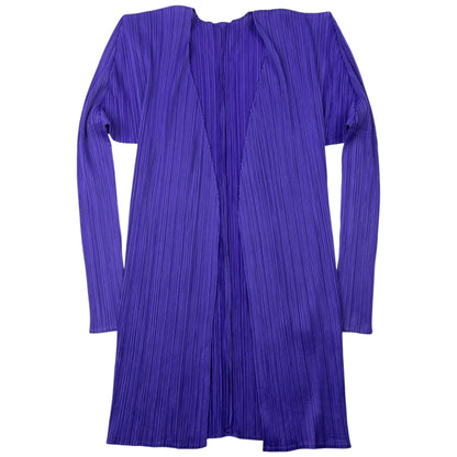 Vintage 90s Pleats Please By Issey Miyake Pleated Cardigan Womens Size M | Medium, Purple