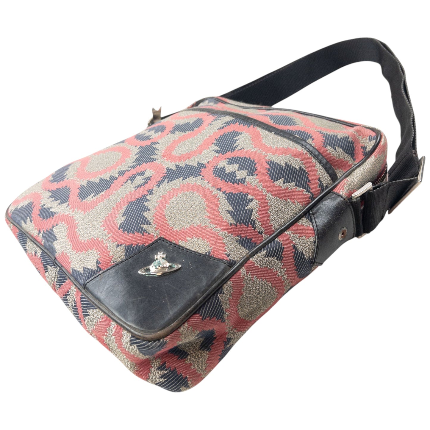 Vintage 2000s Vivienne Westwood Pattern Crossbody Bag | O/S, Silver