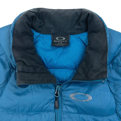 Vintage 2000s Oakley Zip Up Puffer Jacket Size L | Large, Blue