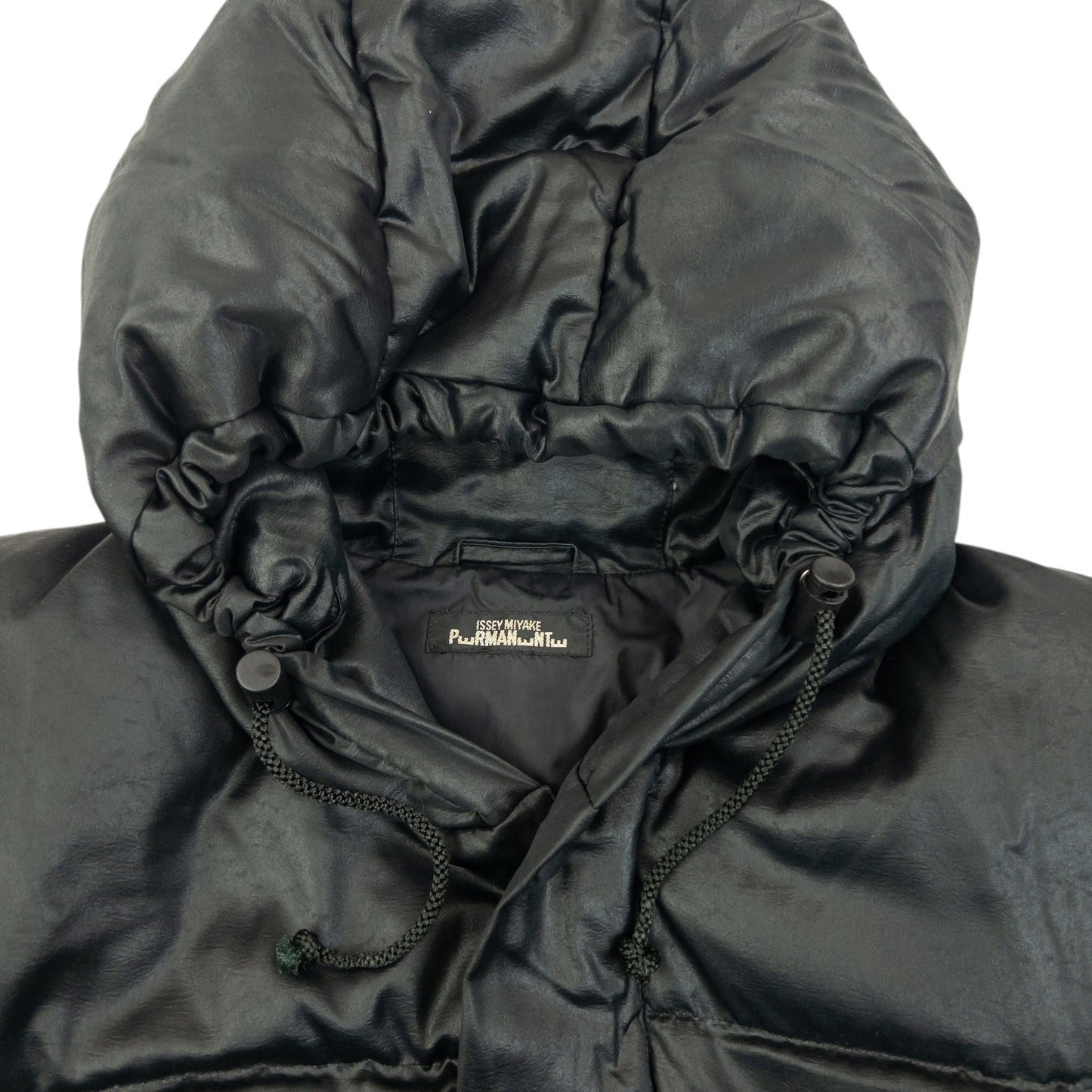 Vintage 90s Issey Miyake PERMANENTE Puffer Jacket Size M | Medium, Black