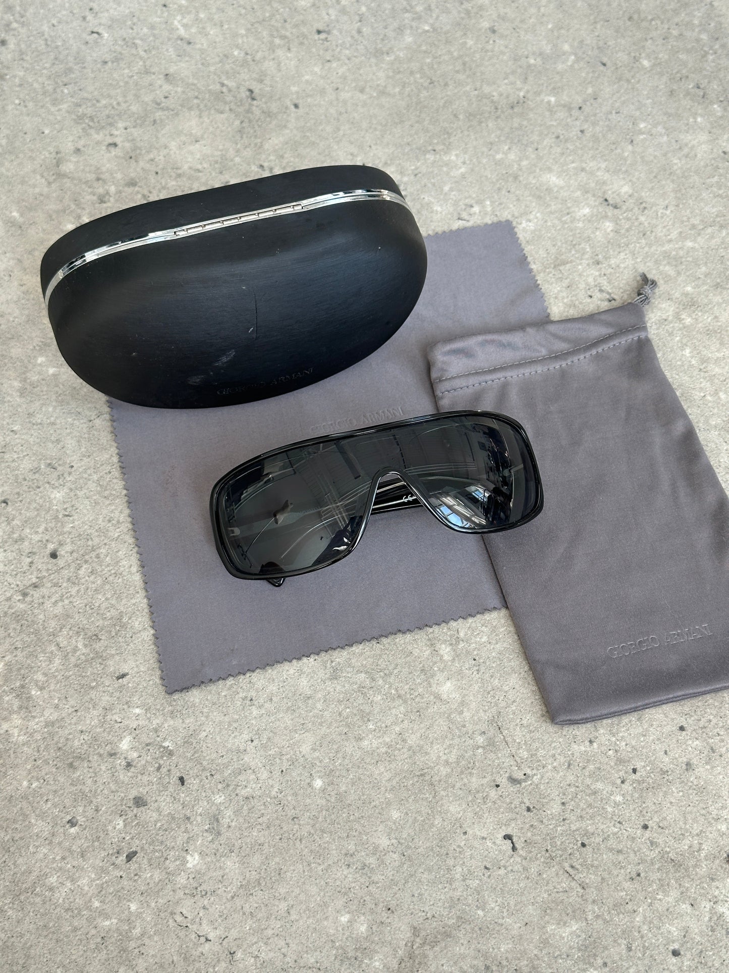 Armani 2000s Shield Logo Sunglasses