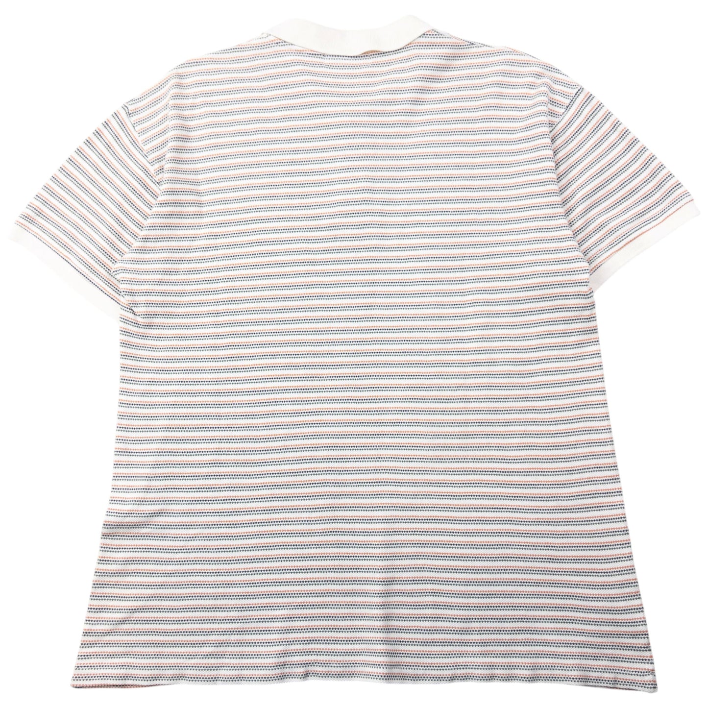 Vintage 90s Issey Miyake Striped Polo Shirt Size M | Medium, White