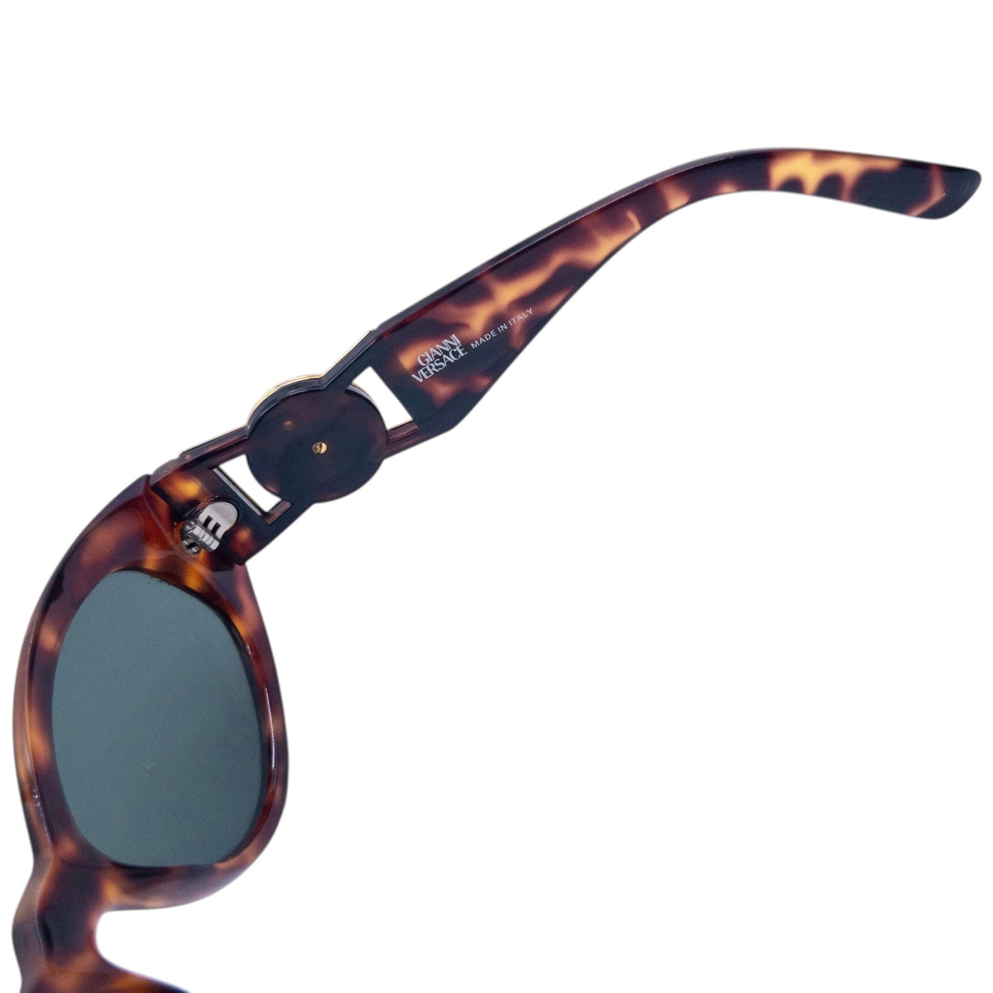 Vintage 1996 Gianni Versace Tortoise Shell Sunglasses | O/S, Brown