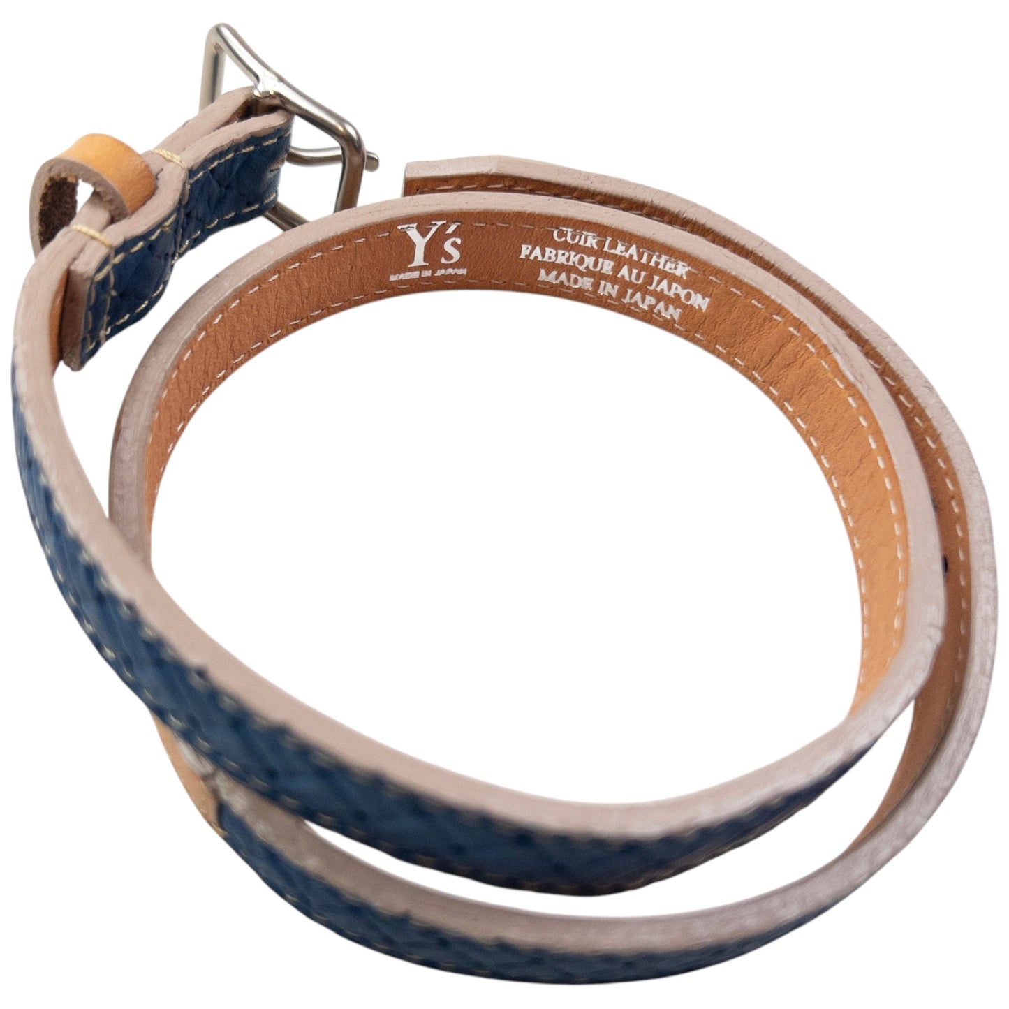Vintage 2000s Yohji Yamamoto Leather Dog Collar | O/S, Beige