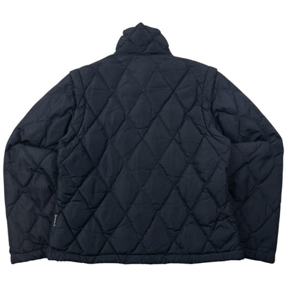 Vintage Armani Jeans Zip Off Sleeve Quilted Jacket Womens Size