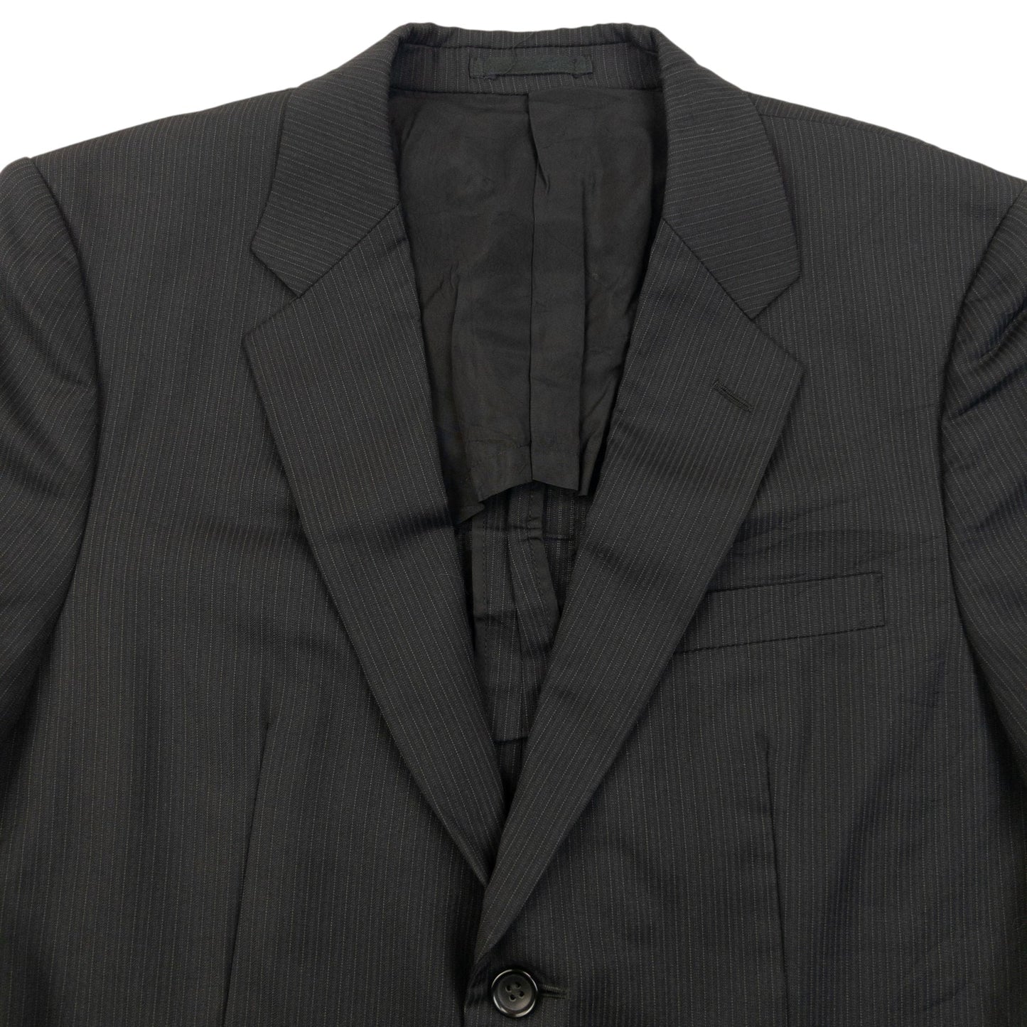 Vintage 2000s Comme Des Garçons HOMME Pinstripe Blazer Jacket Size S | Small, Black