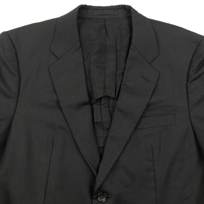 Vintage 2000s Comme Des Garçons HOMME Pinstripe Blazer Jacket Size S | Small, Black