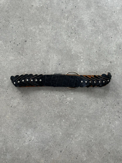 French Vintage 1990s Leather Belt - W28-33
