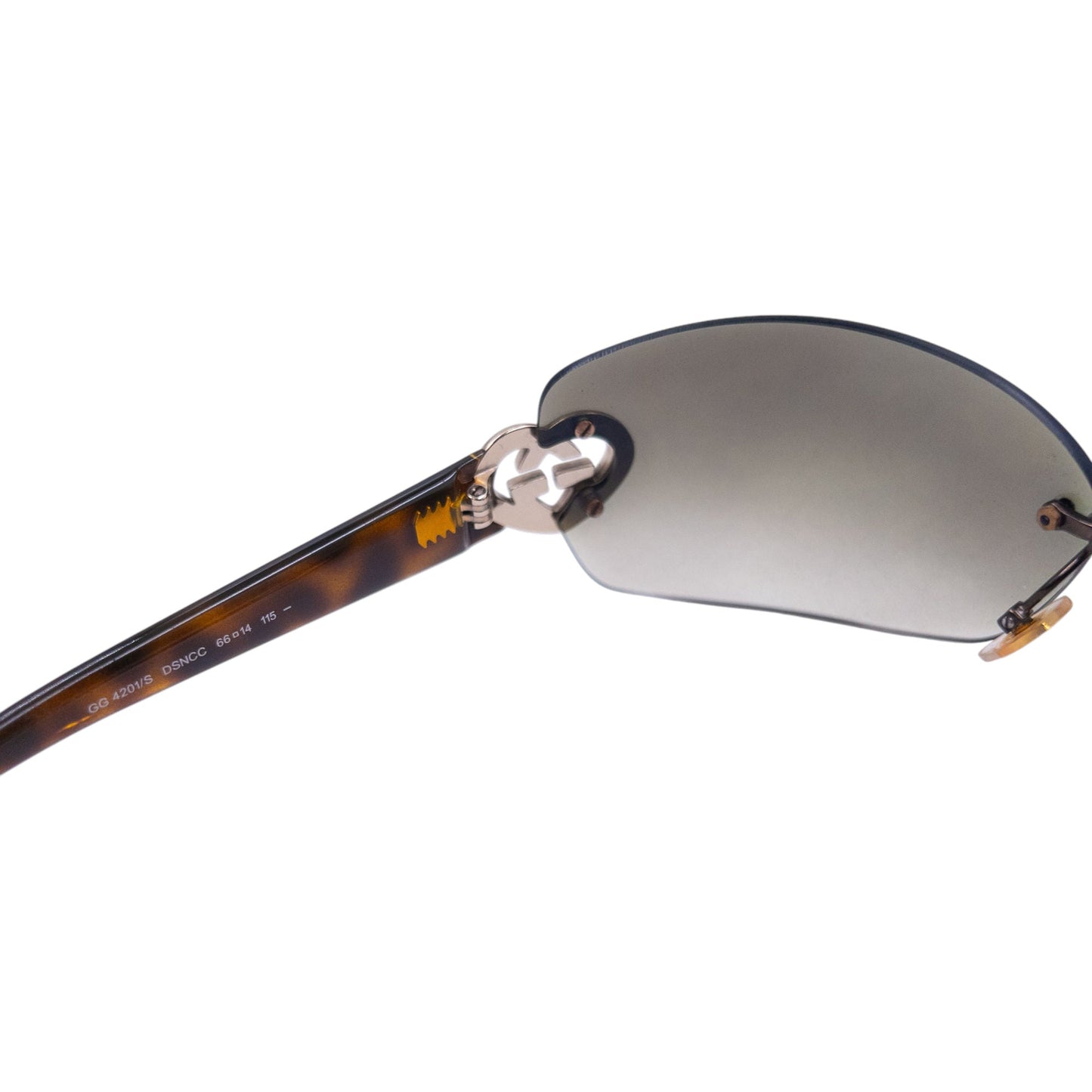 Vintage Gucci Heart Tortoise Shell Sunglasses