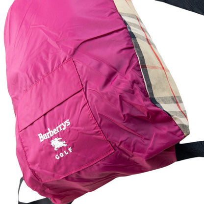 Vintage 90s Burberry Golf Packable Jacket Size M | Medium, Pink