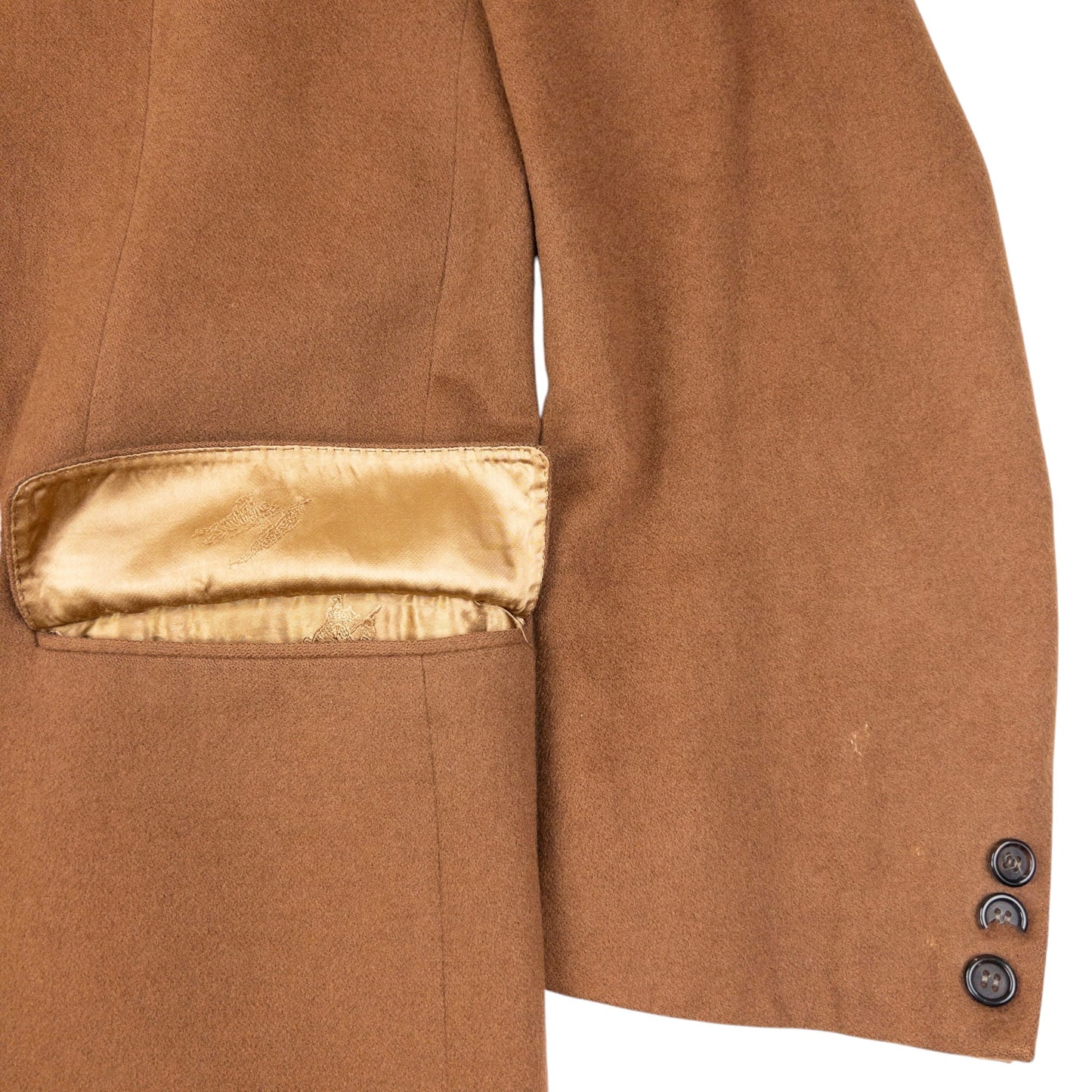 Vintage 90s Burberry Cashmere Longline Jacket Size XL | XL, Brown