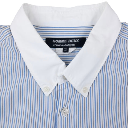Comme Des Garçons HOMME DEUX Short Sleeve Button Up Shirt Size XL