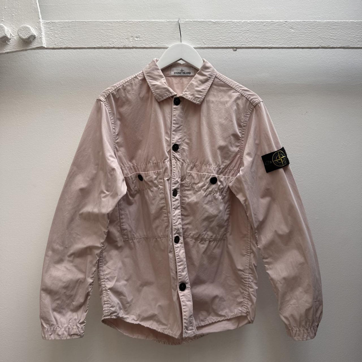 Stone Island Cotton Over Shirt (M) | Medium, Pink