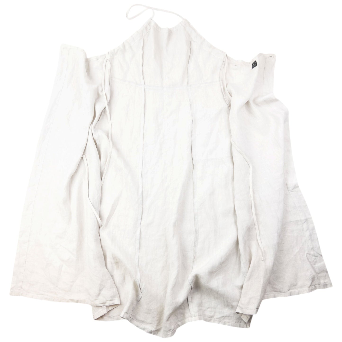 Vintage 1999 CP Company Tie-Back Linen Dress Womens Size M | Medium, Grey