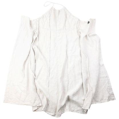 Vintage 1999 CP Company Tie-Back Linen Dress Womens Size M | Medium, Grey