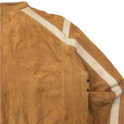 Vintage 2000s Hugo Boss Zip Up Suede Jacket Size L