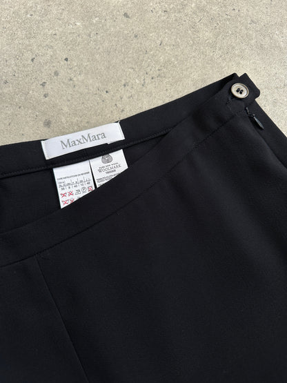 Max Mara 1990s Pure Wool Wide Leg Trousers - W29