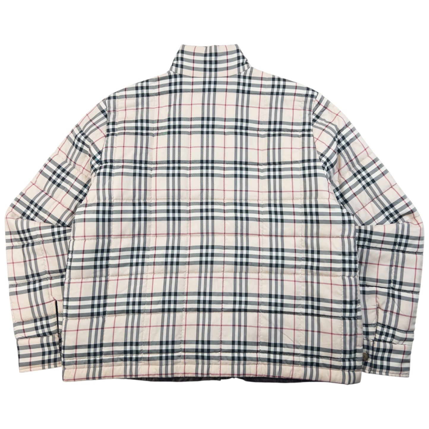 Vintage 2000s Burberry Nova Check Quilted Reversible Jacket Womens Size M | Medium, Brown