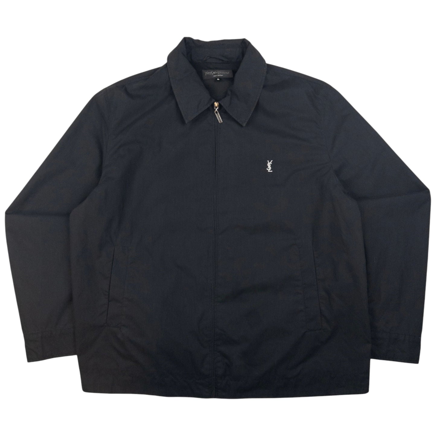 Vintage YSL Yves Saint Laurent Zip Up Jacket Size XL
