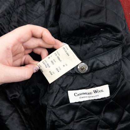 Vintage 80s Hugo Boss Cashmere Bomber Jacket Size XL | XL, Red