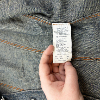 Vintage 2000s Levi's Button Up Denim Jacket Size S | Small, Beige