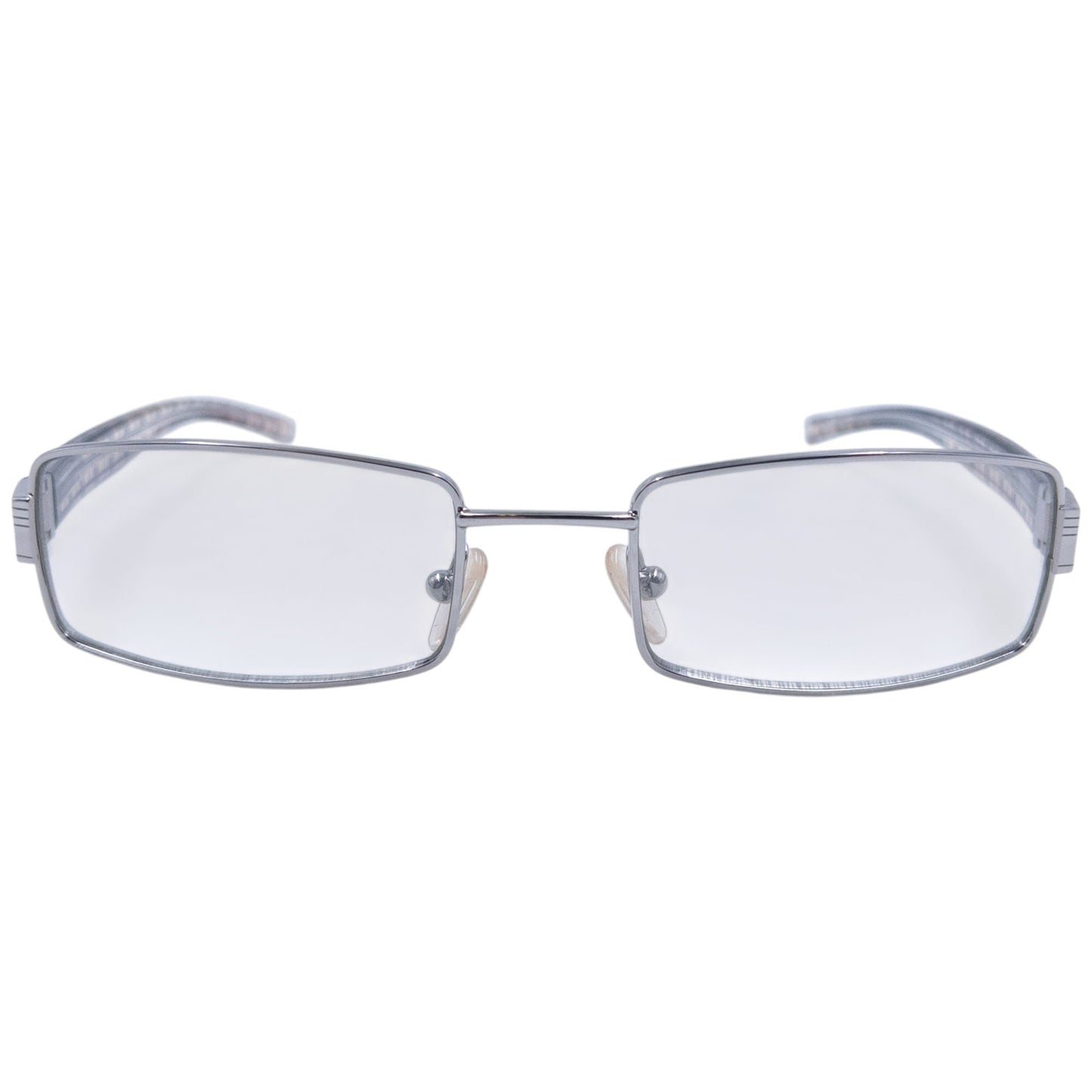 Vintage 2000s Burberry Clear Nova Check Sunglasses | O/S, Grey