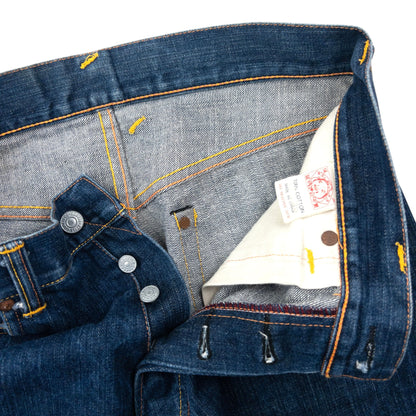 Vintage Evisu Double Glitter Symbol Japanese Denim Jeans Size W32
