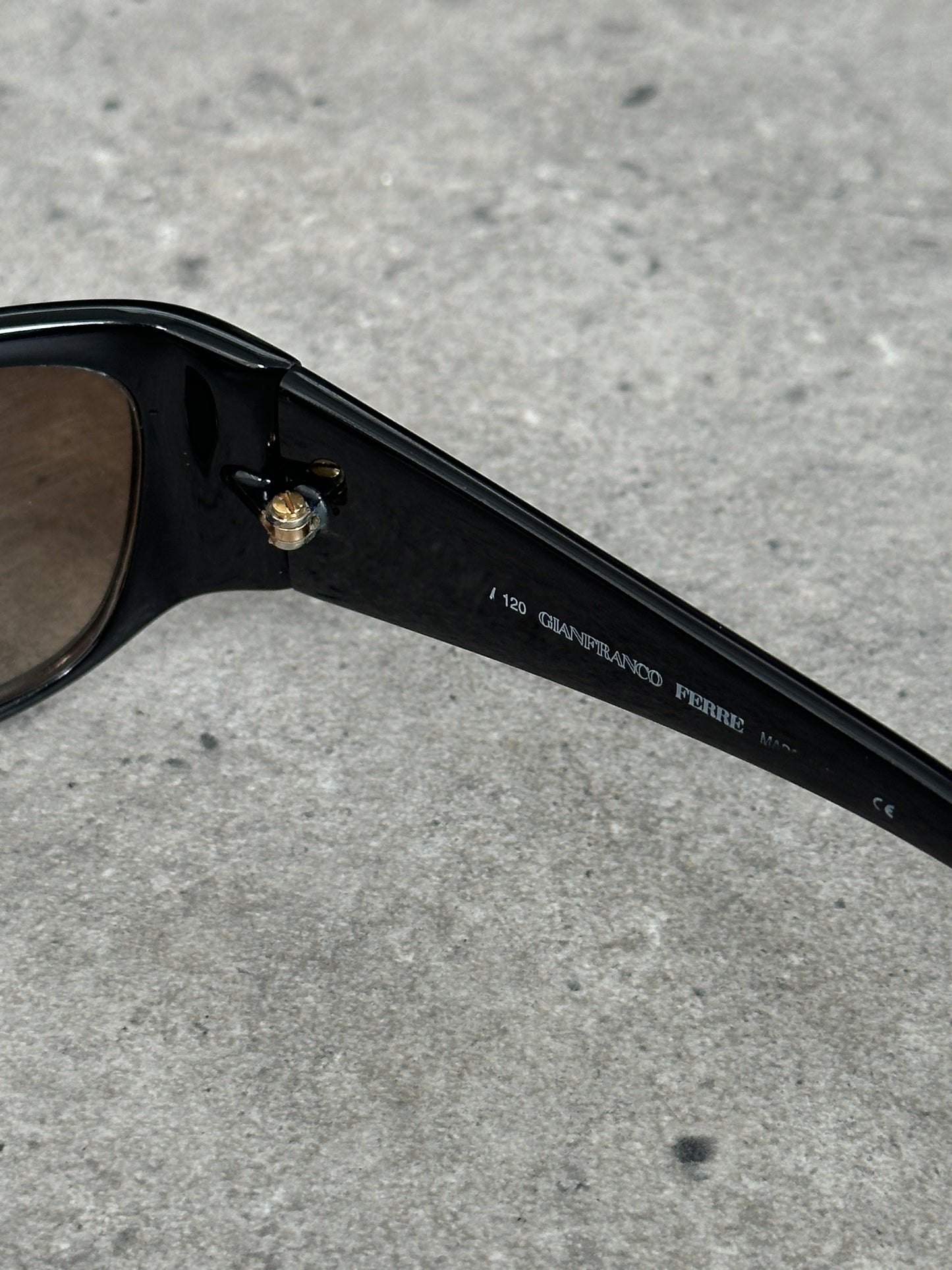 Gianfranco Ferre 1990s Oversized Rectangular Sunglasses