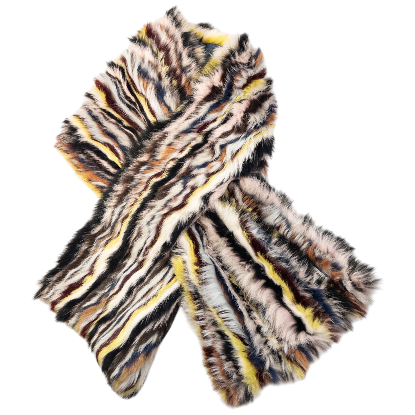 Vintage Armani Jeans Fur Scarf