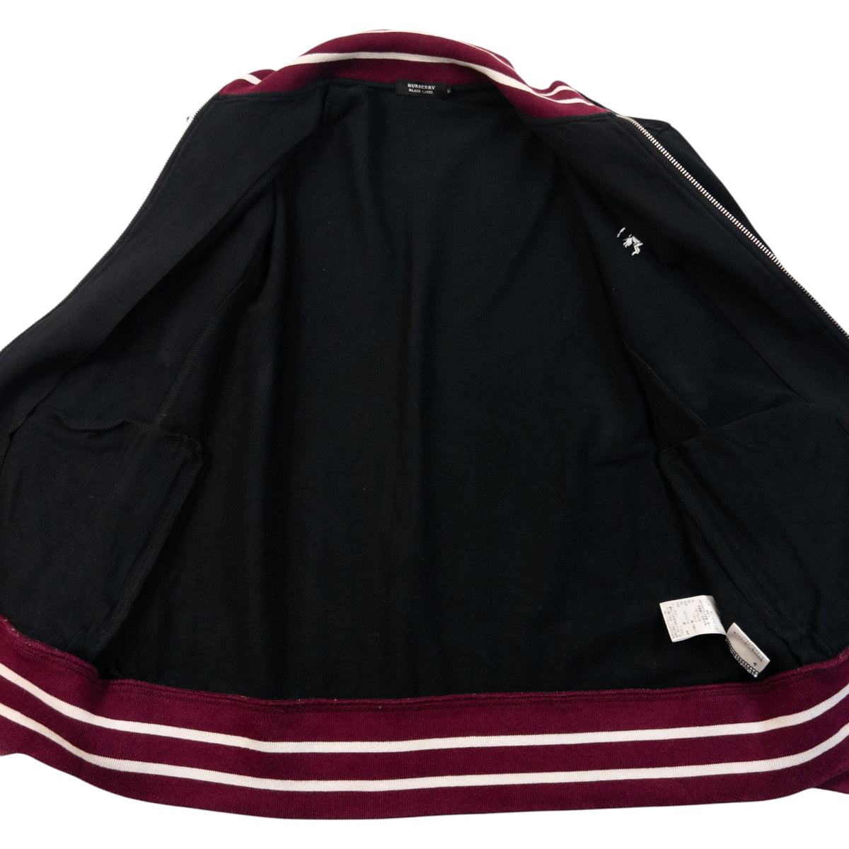 Vintage 2000s Burberry Black Label Zip Up Sweatshirt Size M | Medium, Multicoloured