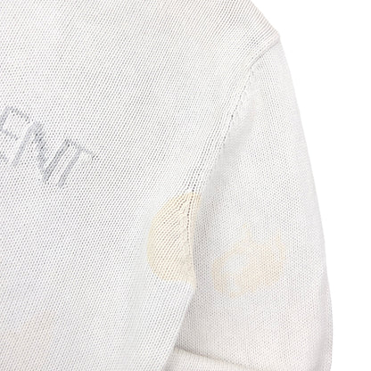 Vintage 2000s YSL Yves Saint Laurent Knit Jumper Size M | Medium, White