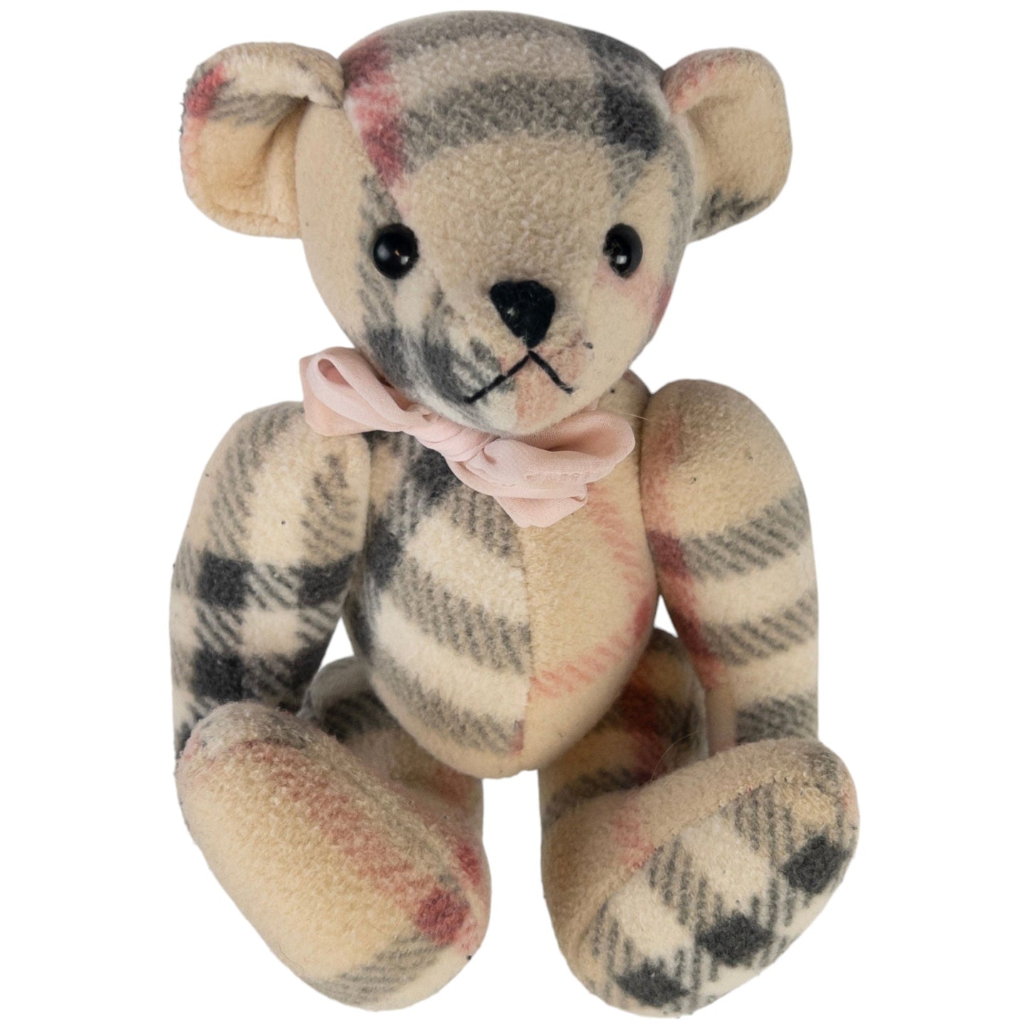 Vintage Burberry Nova Check Teddy Bear