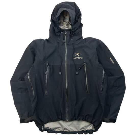 Vintage 2000s Arcteryx Beta Goretex XCR Zip Up Jacket Size S | Small, Black