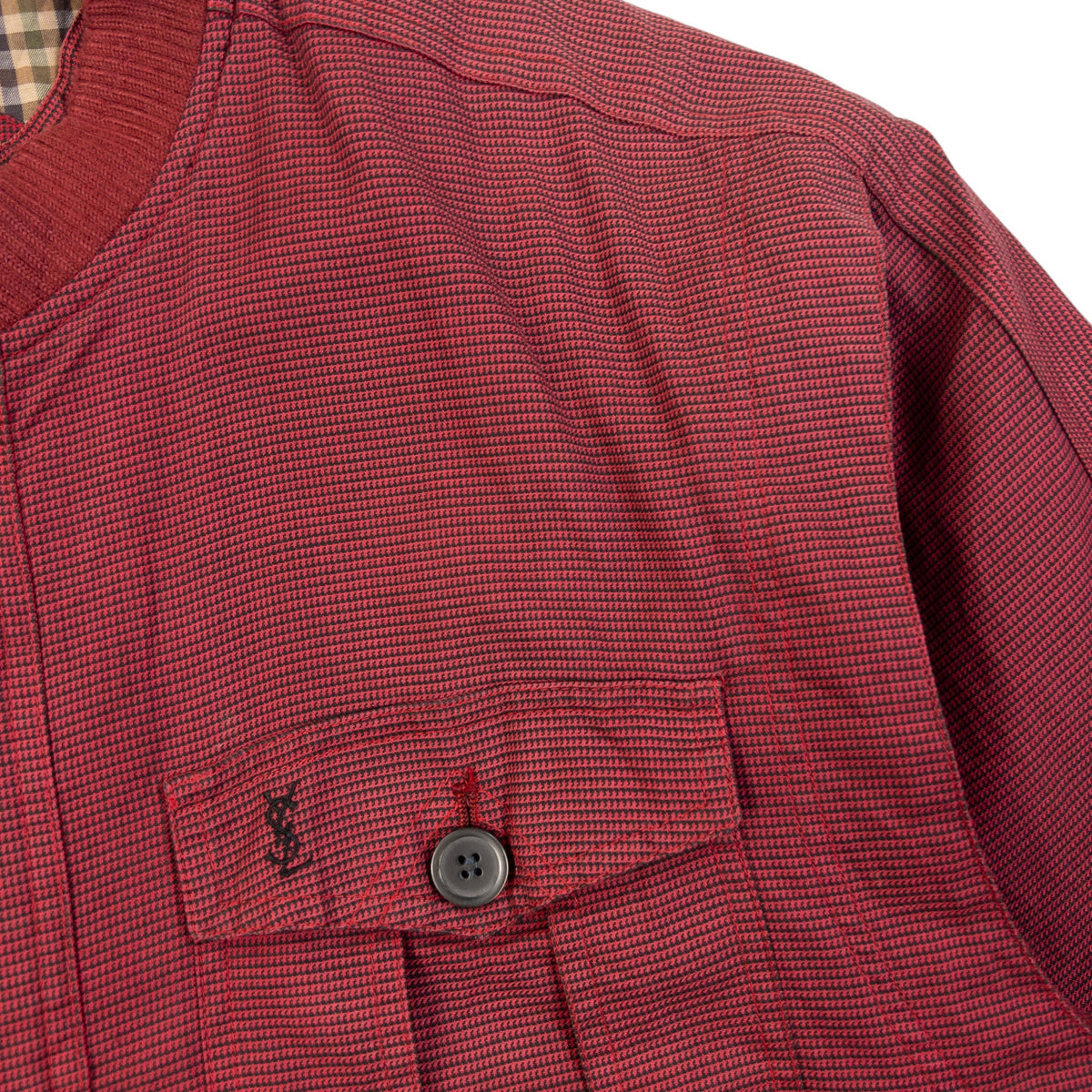 Vintage 80s YSL Yves Saint Laurent Bomber Jacket Size XS | XS, Red