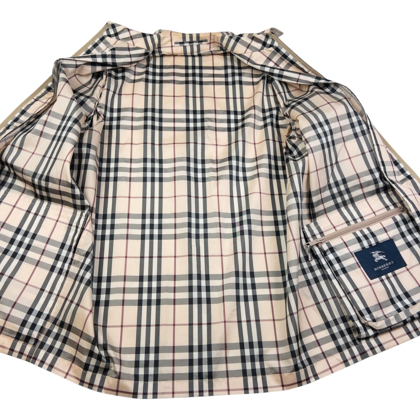 Vintage Burberry Nova Check Packable Jacket Size XL