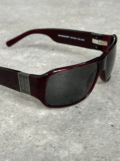 Givenchy 2000s Oversized Rectangle Logo Sunglasses