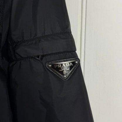 Prada Milano Lightweight Hooded Jacket (L) | Large, Black