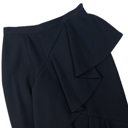 Vintage Burberry Prorsum Ruffle Skirt Womens Size W25 | W25, Black