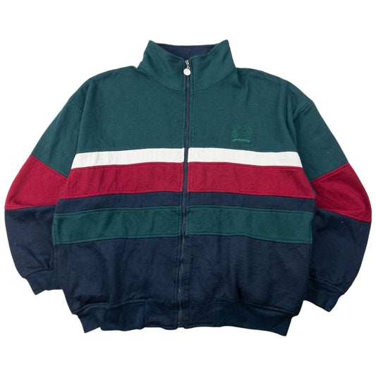 Vintage 90s Dior Monsieur Zip Up Sweatshirt Size S | Small, Red