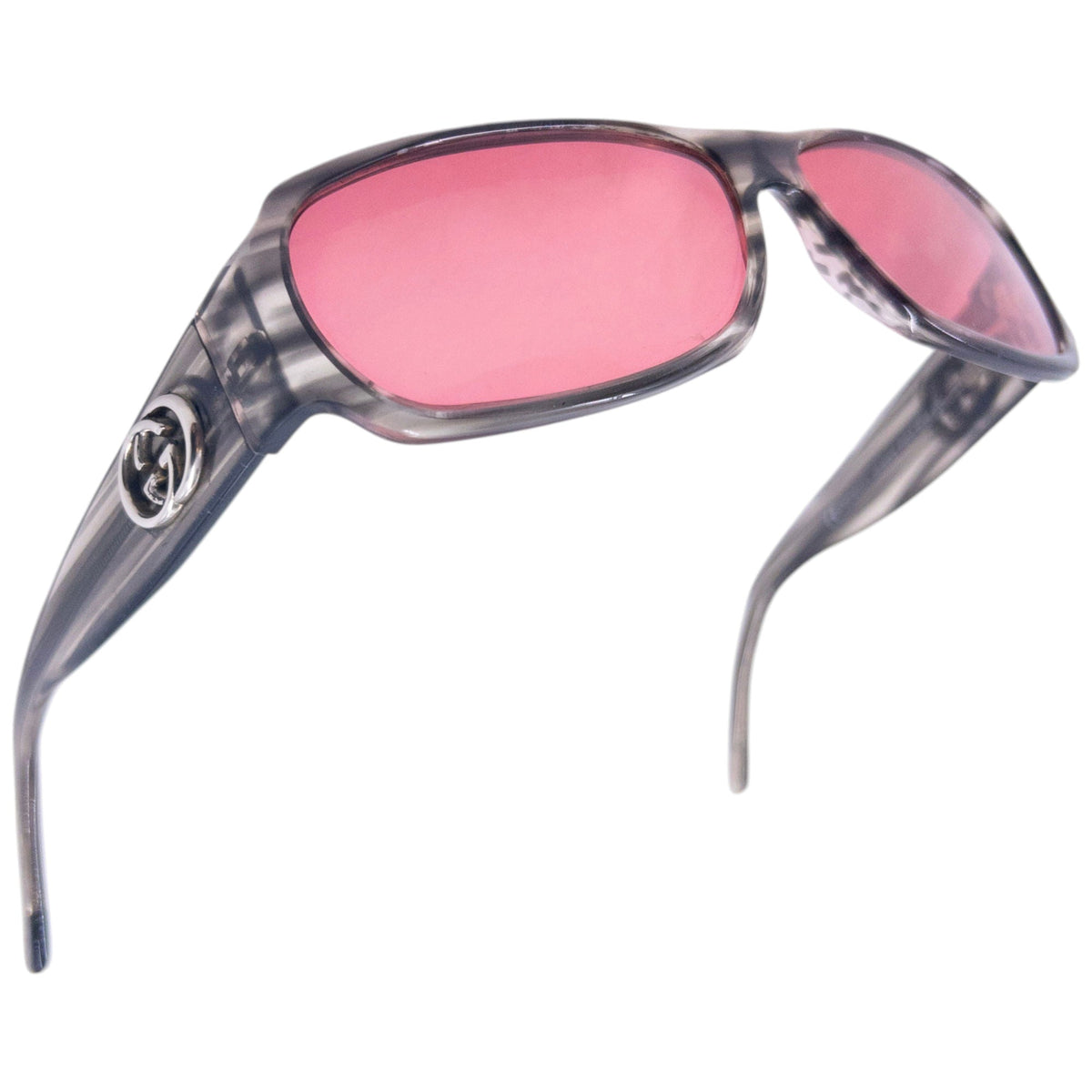 Vintage 2000s Gucci Pattern Sunglasses | O/S, Grey