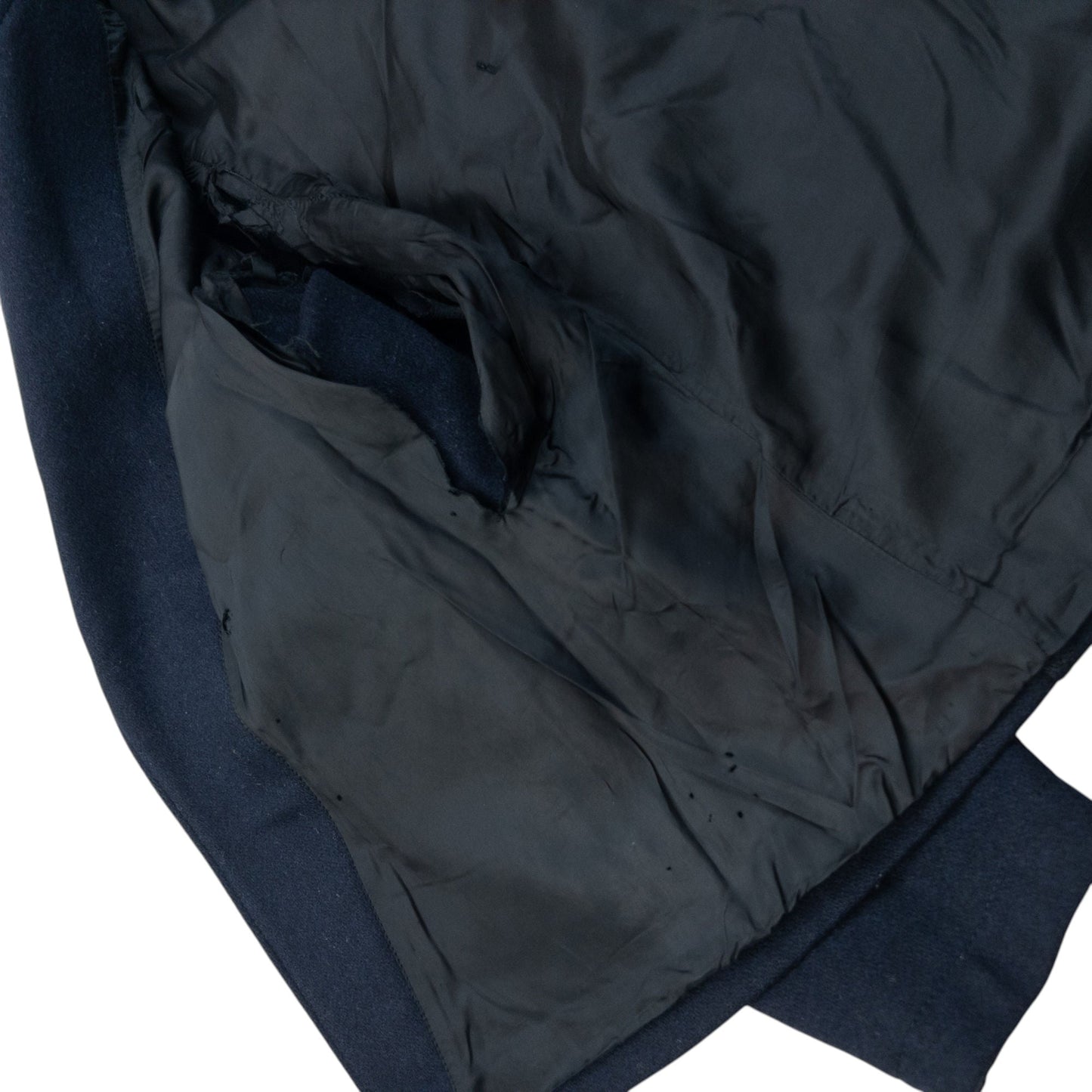 Vintage Comme Des Garçons SHIRT Asymmetric Wool Jacket Size S | Small, Navy
