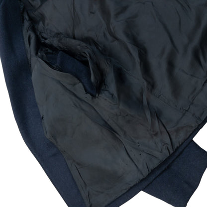 Vintage Comme Des Garçons SHIRT Asymmetric Wool Jacket Size S | Small, Navy