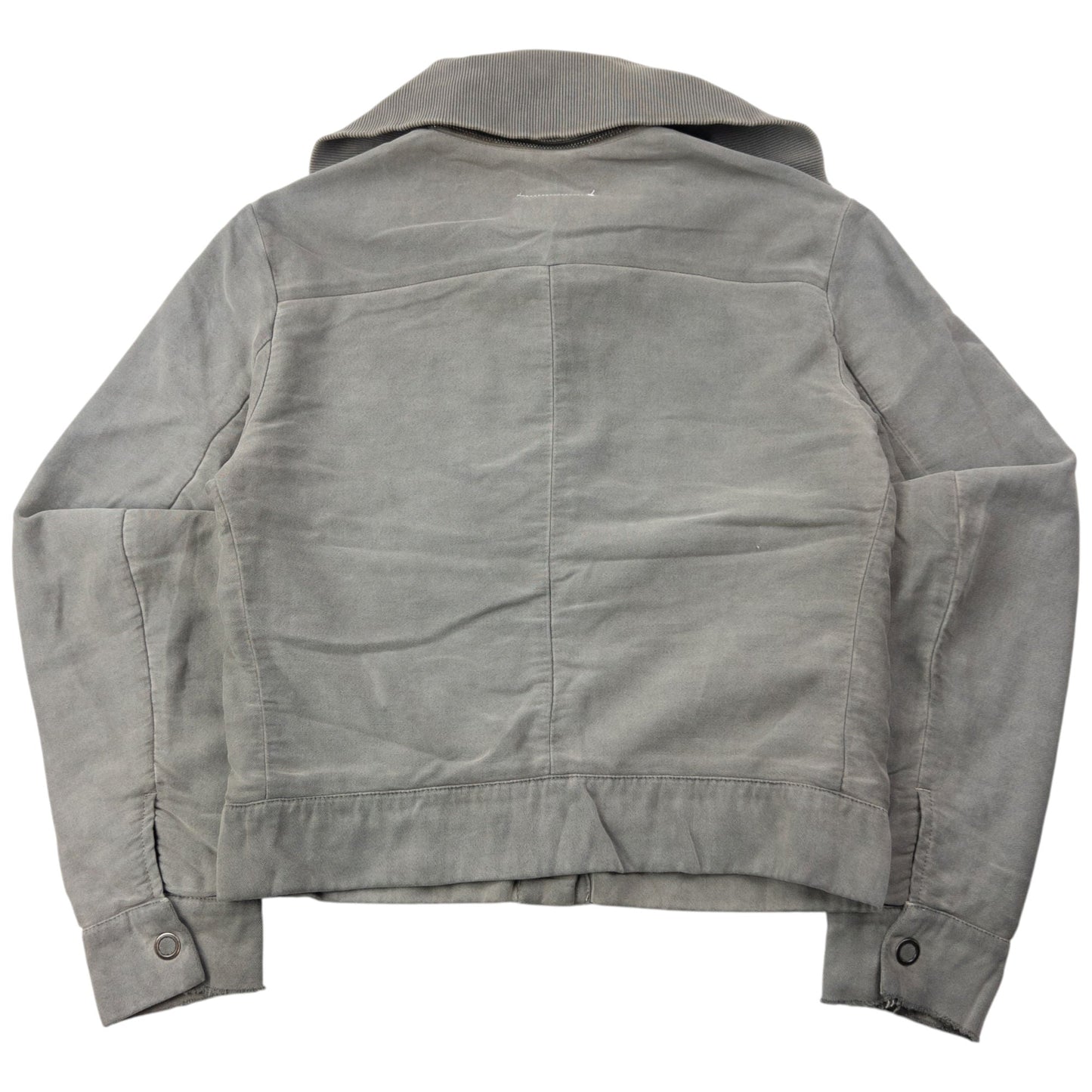 Vintage 2005 Maison Margiela MM6 High Collar Jacket Womens Size L | Large, Grey