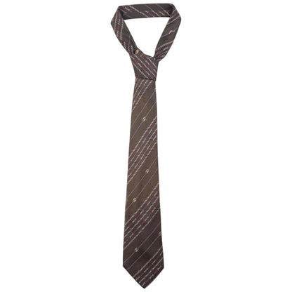 Vintage Gucci Chain Stripe Silk Tie